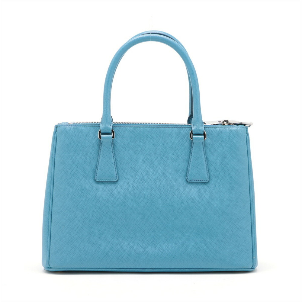 Prada 2WAY Blue Saffiano Luxe Handbag